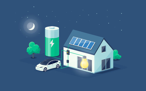 Batteriespeicher werden für Eigenheime lukrativ.