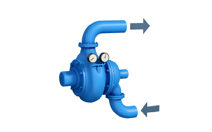 Pompa T2 da energia idroelettrica.