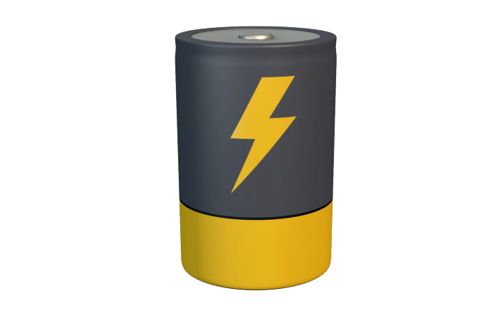 Rappresentazione grafica di una batteria.