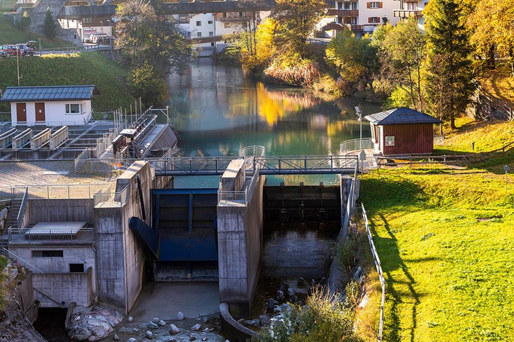 Stauwehr Klosters – Beitrag zur Speicherfunktion im Energiesystem.