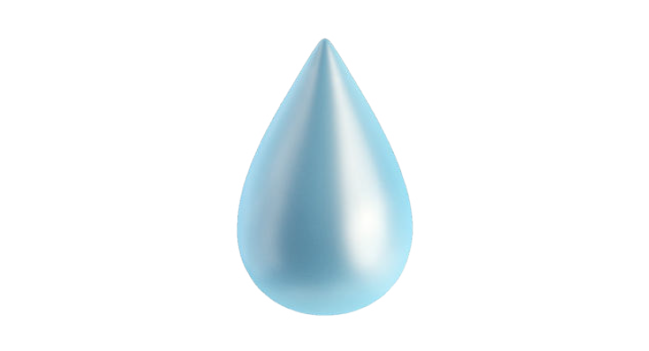 Goccia d’acqua come simbolo dell’energia idroelettrica.