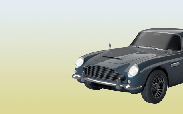 Visualizzazione di una Aston Martin