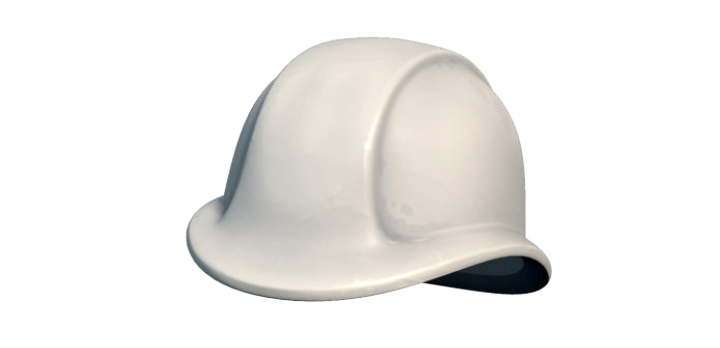 Casco di protezione per la sicurezza sul lavoro.